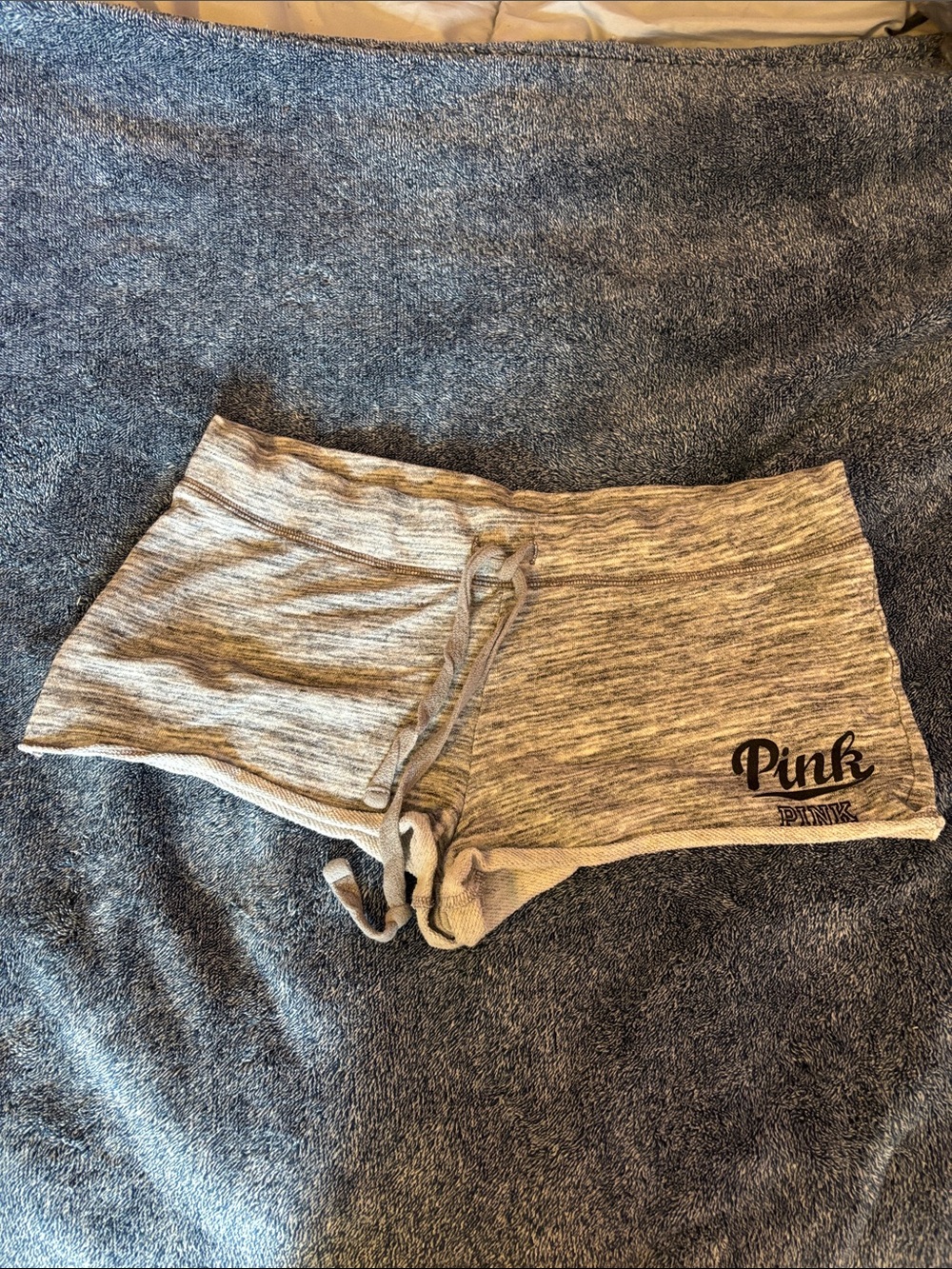 PINK Victoria's Secret Heather Gray Athletic Lounge Shorts